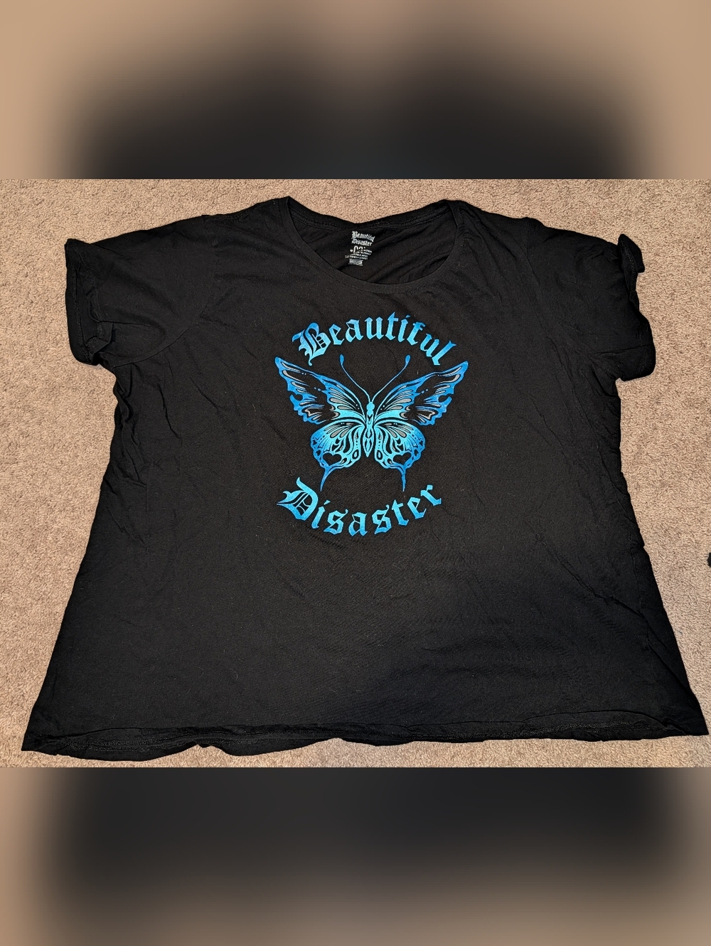 Beautiful Disaster Butterfly Graphic Tee